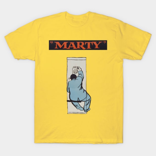 Marty Movie Poster T-Shirt by MovieFunTime